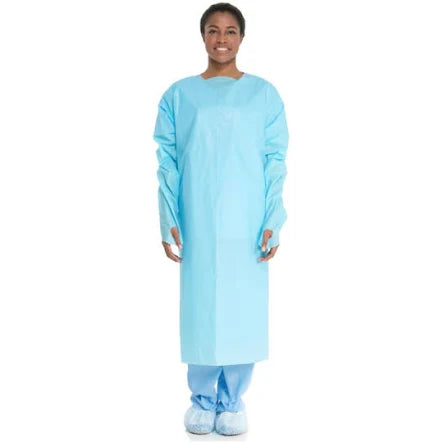 Comfort Gowns, Impervious Thumb Hooks, Blue, Large, 100/Case