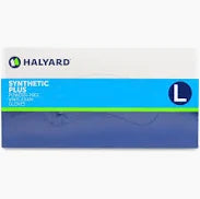Synthetic Plus Vinyl Exam Gloves P.F., Large, 100/Box