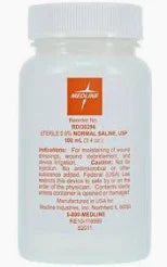 Sterile 0.9% Normal Saline, USP 100 ml Bottle	, 16/Box