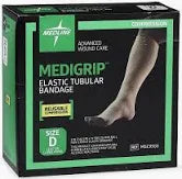 Medigrip Elastic Tubular Bandage 3"x11yds., Size D, 1 Roll/Box