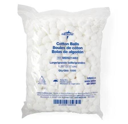 Cotton Balls Large1.25" N0n-Sterile, 50/Box