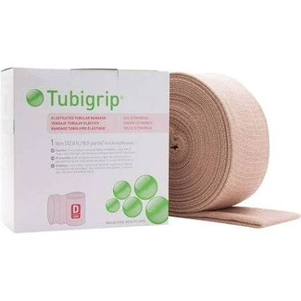 Tubigrip Elasticated Tubular Support Bandage, Size D 1x10m/10.9 yds, 1/Box