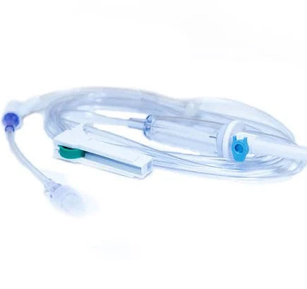 Solution Set w/DUO-VENT Spike10 Drops 117" Pump Segment Luer Activated Valve, 48/Case