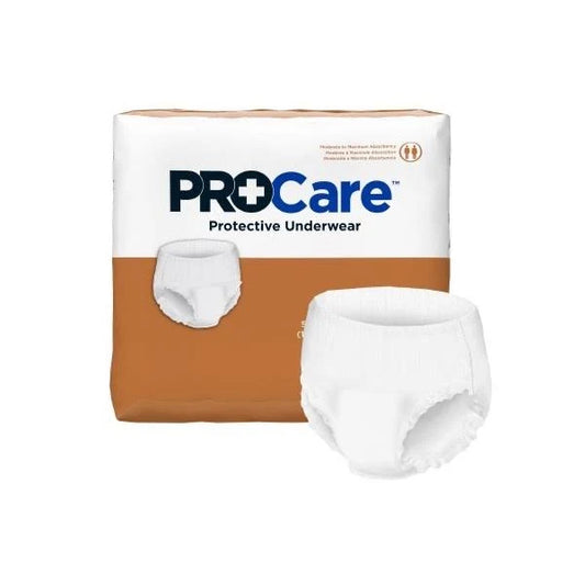 ProCare Disposable Protective Underwear, XL 58-68" Waist, 14/Pack 4 Packs/Case