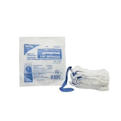 Lap Sponges Sterile, 18" x 18" X-Ray, 200/Case