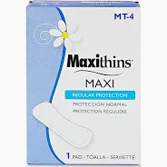 Maxithins Sanitary Napkin-Regular Protection, 250/Case