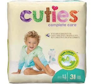 Cuties Baby Diapers Pack Size 4 31/Pack