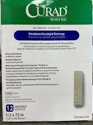 Petrolatum Gauze Overwrap 1/2" x 72" Sterile, 12/Box