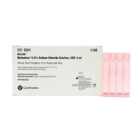 AirLife Modudose 0.9% Sodium Chloride Solution, USP, 3mL, 100/Box