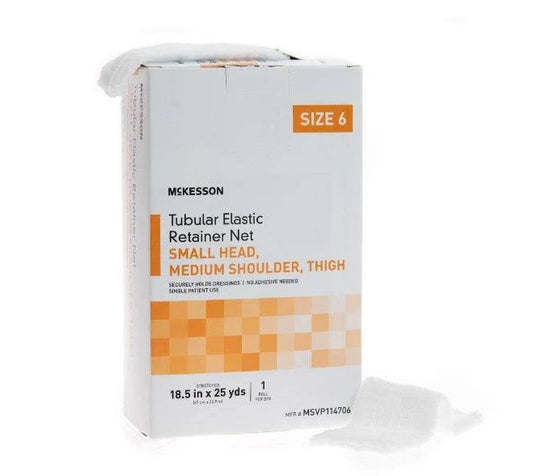 Tubular Elastic Retainer Net, Small Size 6, 18.5" x 25yds., 1/Box
