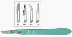 Surgical Scalpel #15 Blade Stainless Steel, Sterile, 10/Box