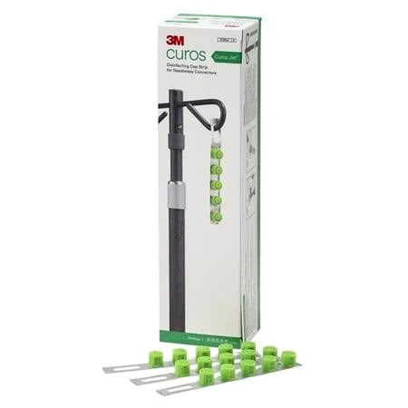 Curos Jet Disinfecting Cap Strip, Sterile, 5/Strip 50 Strips/Box