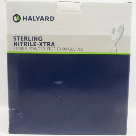 Sterling Nitrile-Xtra Exam Gloves PF Medium, Sterile, 100/Box