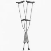 Push Button Crutch Axillary, 4' 0" - 4' 6"      1/Pair