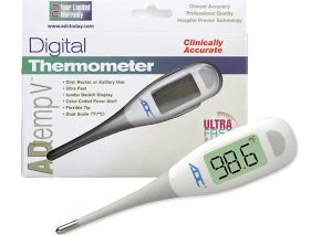 Adtemp V 8-Second Digital Thermometer Oral, Rectal or Axillary Use, Each