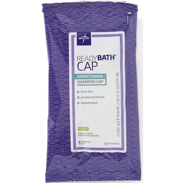 ReadyBath Cap Conditioning Shampoo Cap, Scented, 30/Box