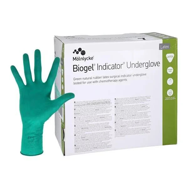 Surgical Gloves, Biogel Indicator Underglove, Size 6.5,  50 Pairs/Box