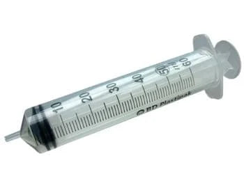 Syringe 50mL, Eccentric Tip Sterile, 60/Box