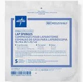 Lap Sponges X-Ray Detectable, 18" x 18" 100/Case