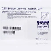 3mL BD Sodium Chloride Injection, USP 0.9% Syringe, 30/Box