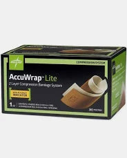 Accuwrap Lite, 2 Layer Compression Bandage System Kit (3 Rool) /Box