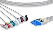 ECG Lead Wires Set 5 Lead, 10/Pack