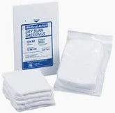 Burn Dressing Absorbent Gauze, 18" x 36" 8-Ply Wide Mesh, Sterile, 30/Box