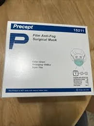 Surgical Mask Foam Fog-Shield w/Ties, Green, 25/Box