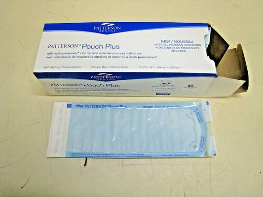 Sterilization Pouch Plus, Self-Sealing, 5 1/4" x 10", 200/Box