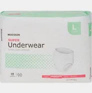 Super Underwear, Unisex Large, 18/Pack