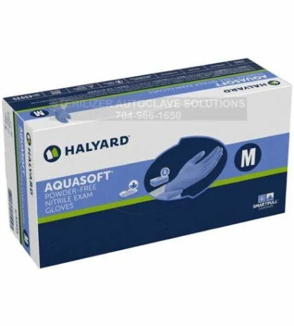 Aquasoft Exam Gloves Nitrile Size Medium, 3000/Case