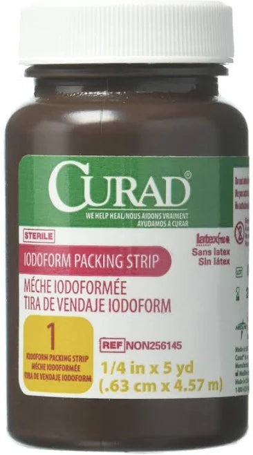 Iodoform Packing Strip 1/4" x 5 yds., Sterile, 1/Bottle