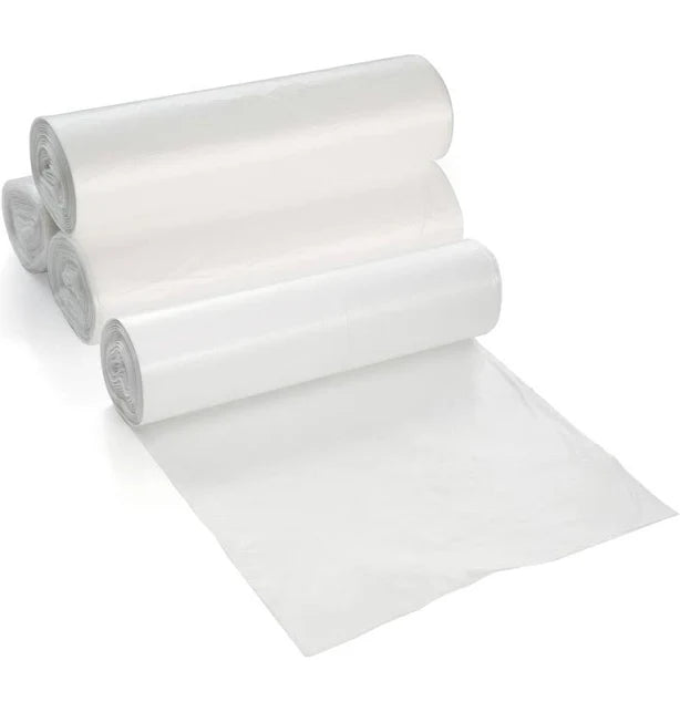 Trash Can Liner, Clear, 38" x 58", 100/Box
