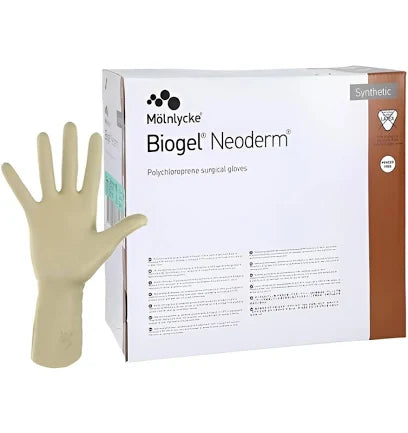 Biogel NeoDerm Polyisoprene Surgical Glove Size 7.5 Sterile, Pair, 50/Box