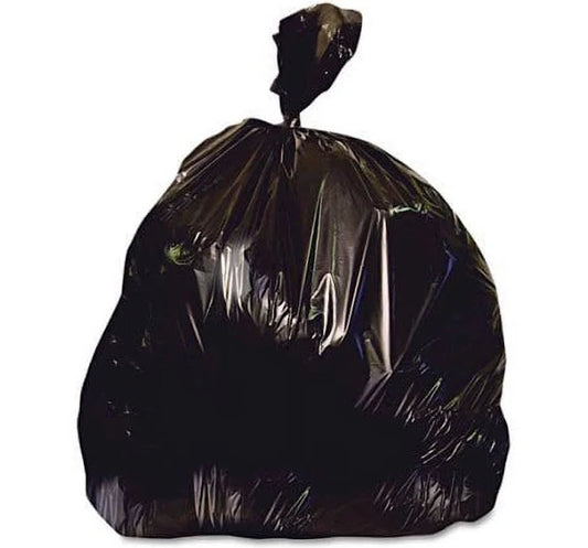 Trash Can Liners, 33 Gallon, 1.2 Mil 33" x 39", Black, 150/Case