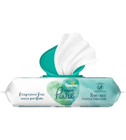 Pampers Baby Wipes Aqua Pure Fragrance Free, 448/Case