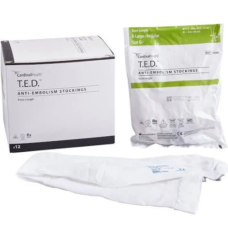 .E.D. Anti-Embolism Knee Length Stockings Small-Long, Pair