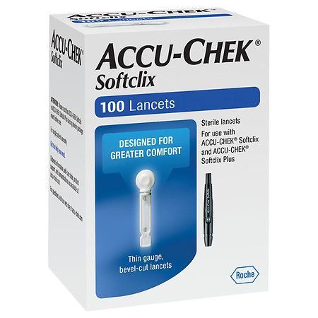 Accu-Chek Softclix Lancets, Sterile, 100/Box