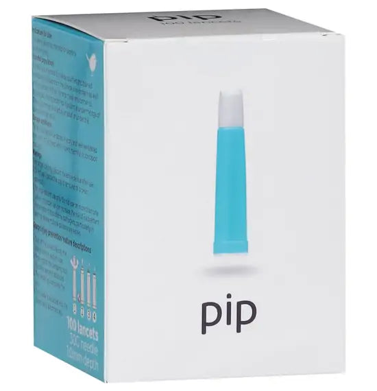 Pip Lancets 30G x 1.0mm Depth, 100/Box