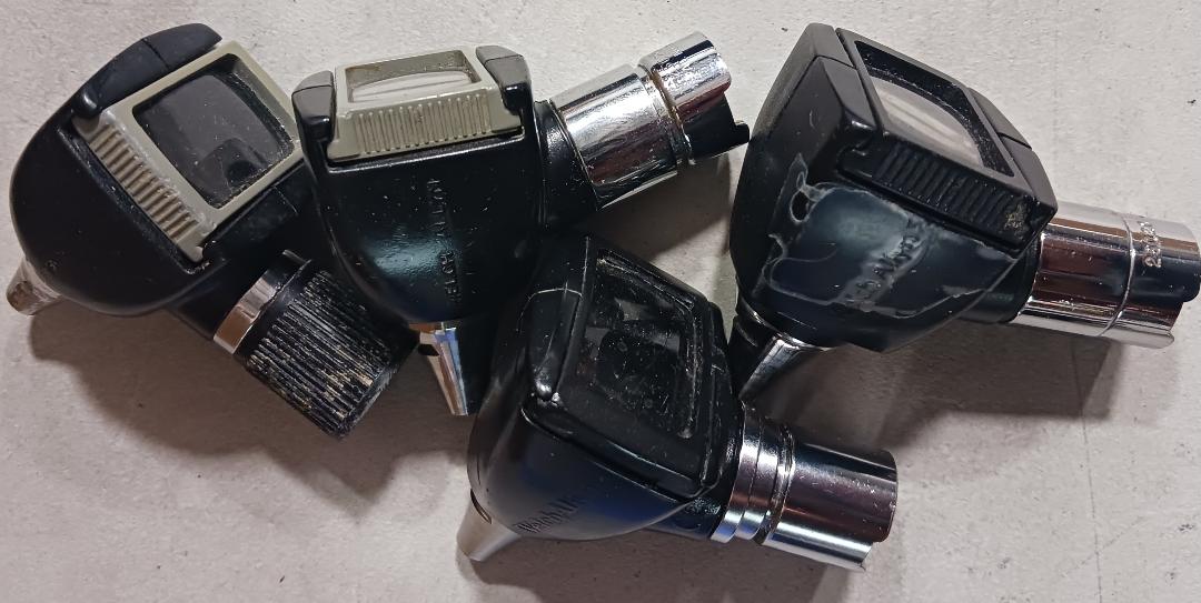 Otoscope and Ophthalmoscope w/Accessories, Rechargeable Batteries and Charging Port, Used/Untested, 1/Set
