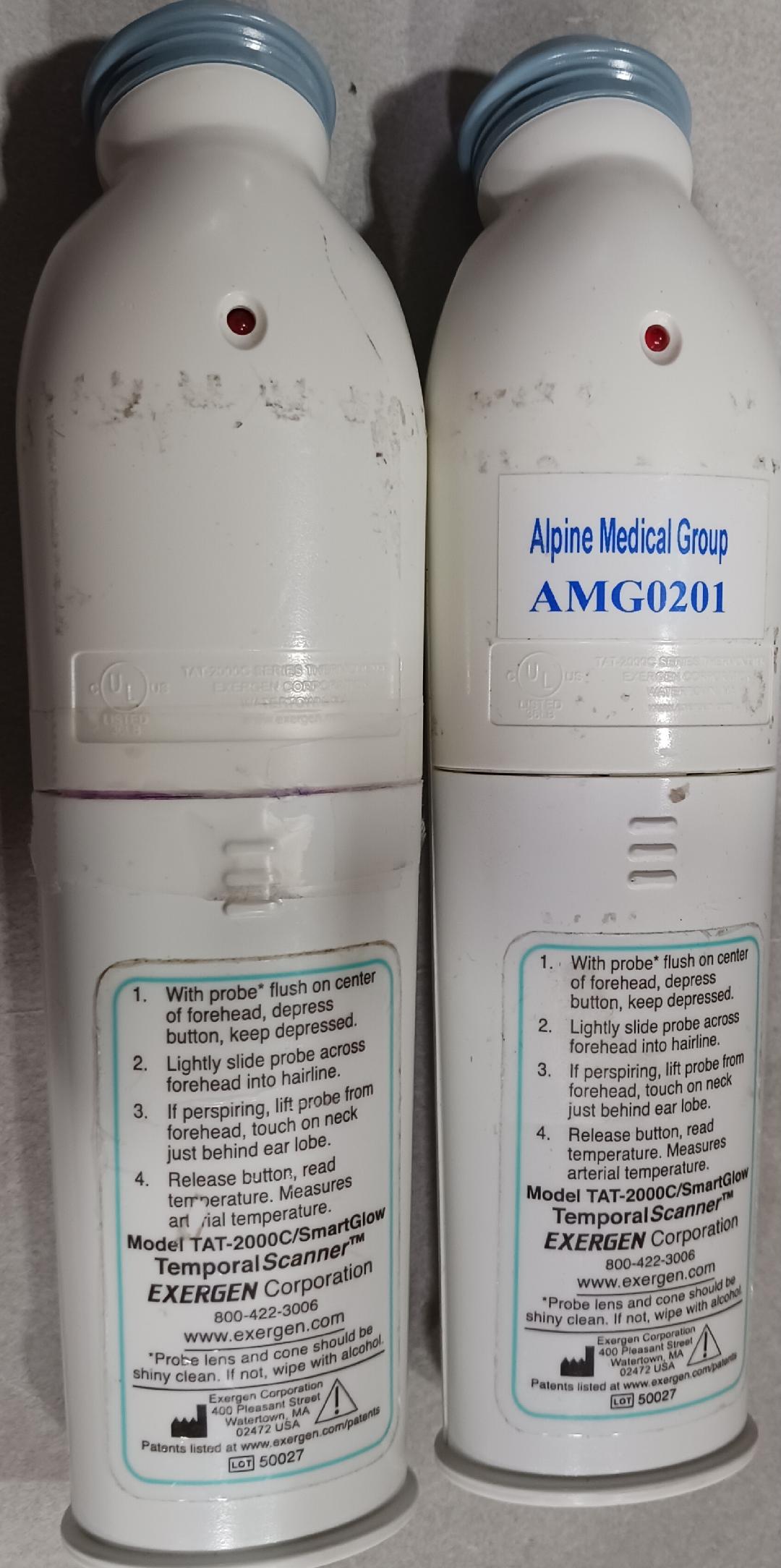 SmartGlow Exergen Temporal Scanner, Used/Tested, 2/Pack