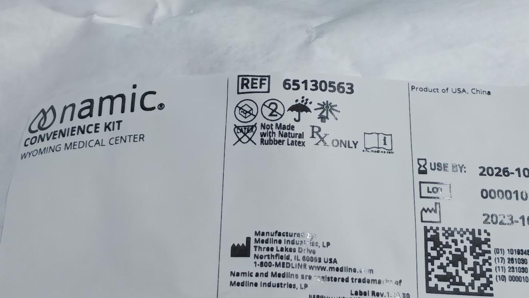 Namic Convenience Kit, Sterile, 40/Box