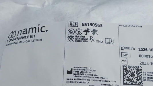 Namic Convenience Kit, Sterile, 40/Box