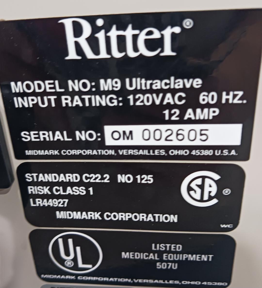 Ritter M9 UltraClave, Used