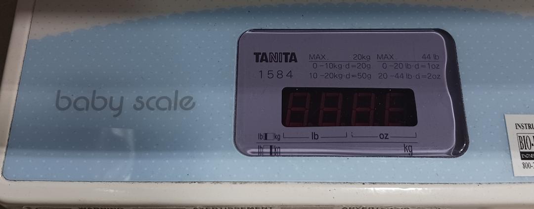 Tanita 1584 Digital Tabletop Baby Scale, Used/Tested