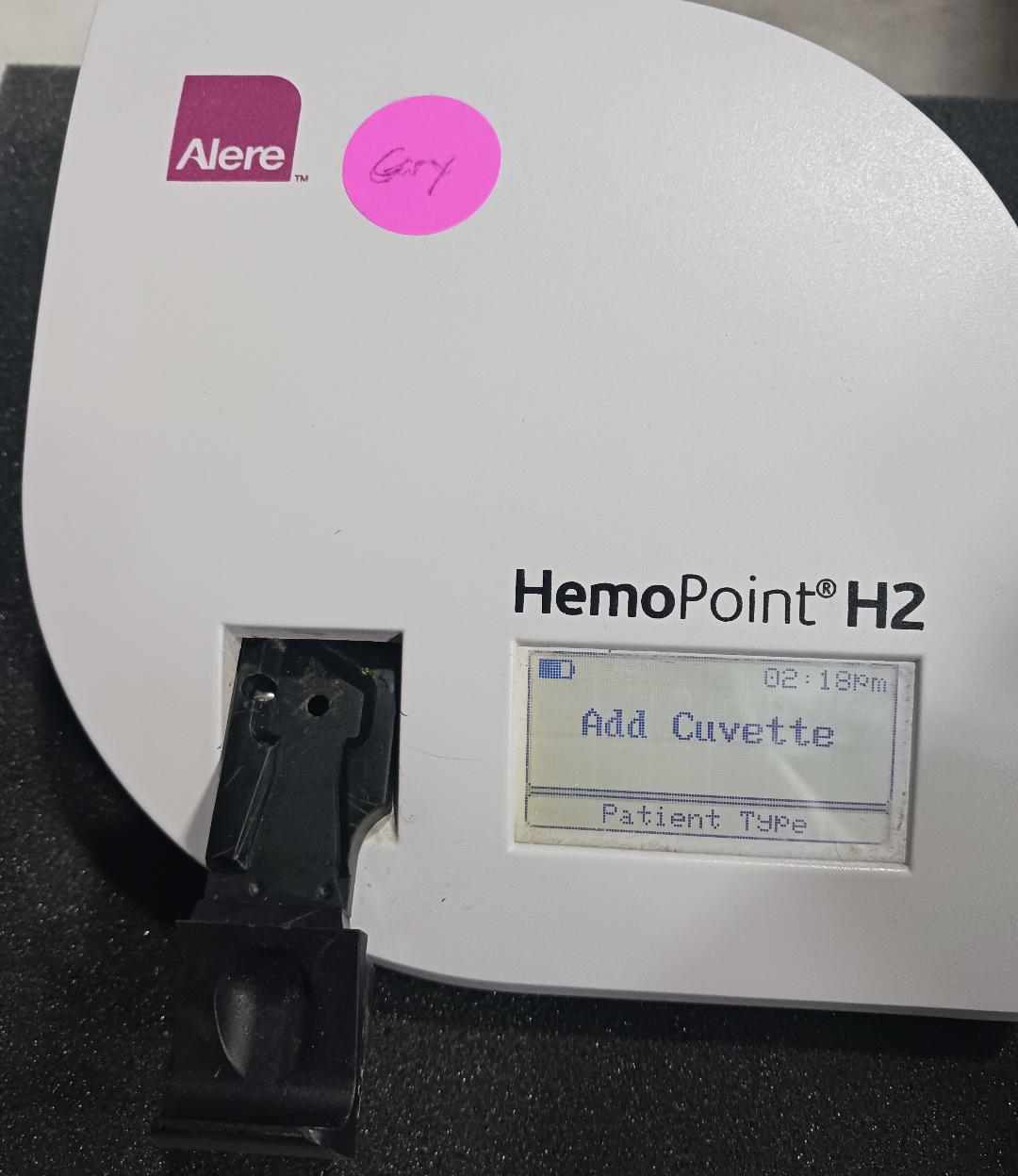 HemoPoint H2 Hemoglobin Meter w/AC Adapter and Control Cuvettes, Used, 1/Set - 1727127
