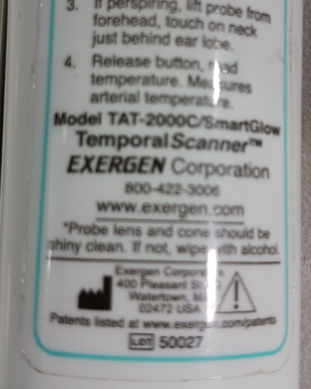 SmartGlow Exergen Temporal Scanner, Used/Tested, 2/Pack