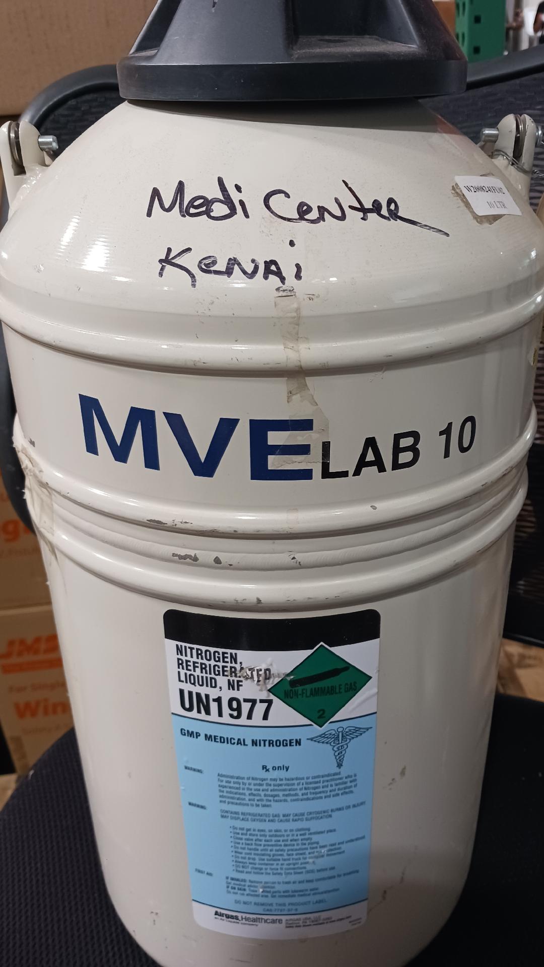 MVE Nitrogen Refrigerated Liquid 10 Liter Tank, NF, UN1977, Used/Empty