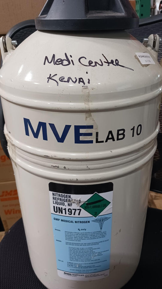 MVE Nitrogen Refrigerated Liquid 10 Liter Tank, NF, UN1977, Used/Empty