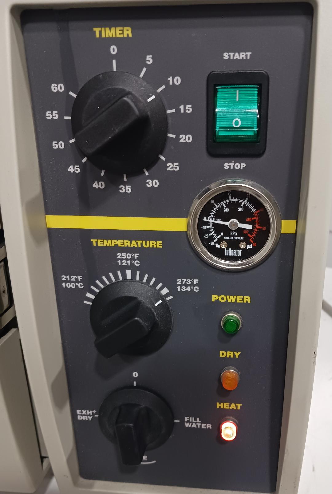 Tuttnauer Valueklave Autoclave-Steam Sterilizer, Used/Untested